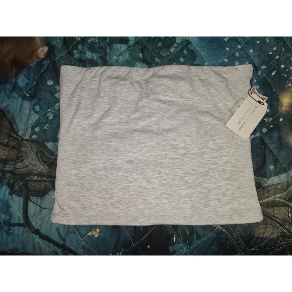 Together Women Better Together Bandeau Top XL Grey Strapless Tube Top NWT